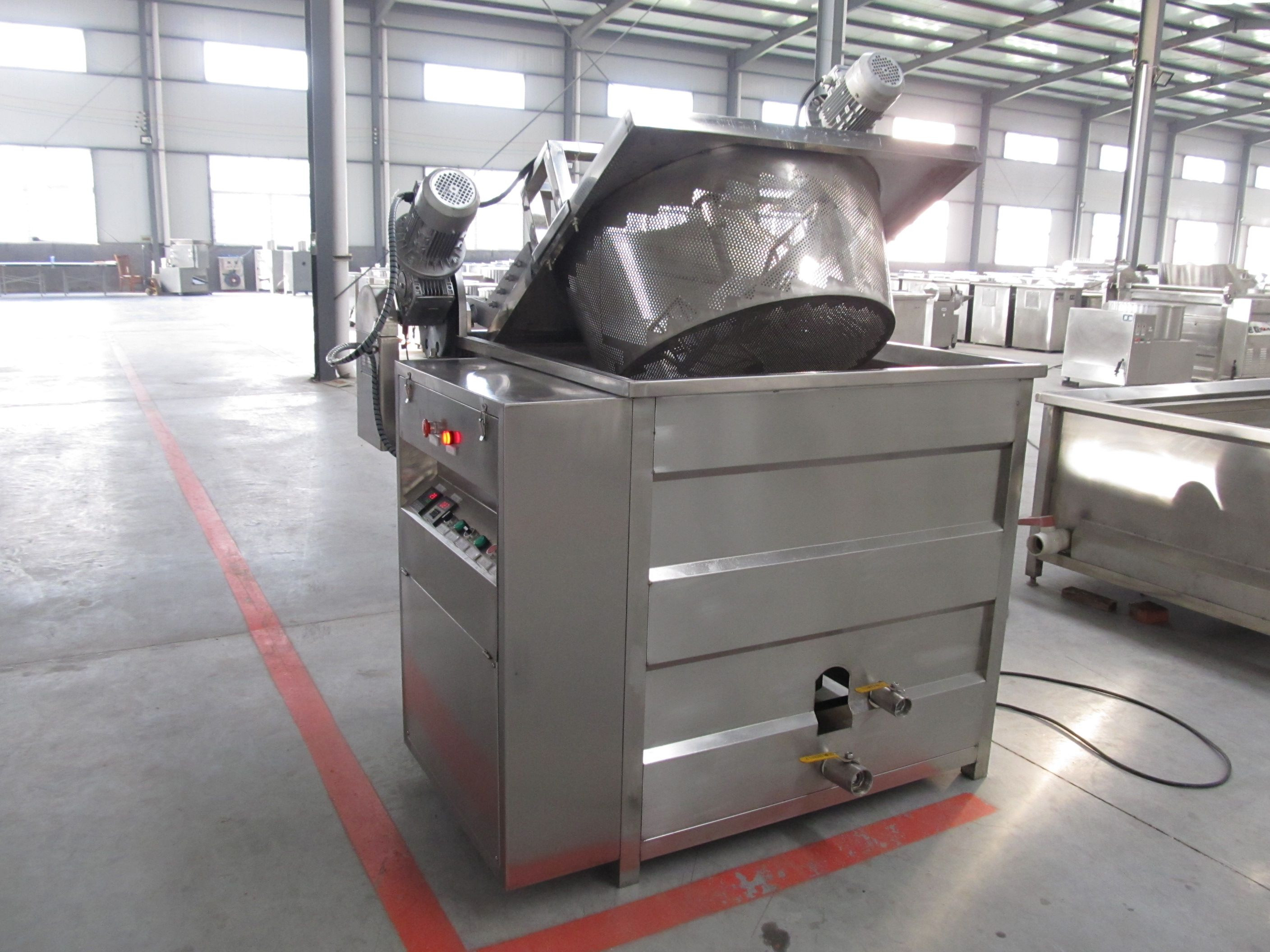 Buy Industrial Automatic Potato Chips Peanut Batch Fryer Machine ...