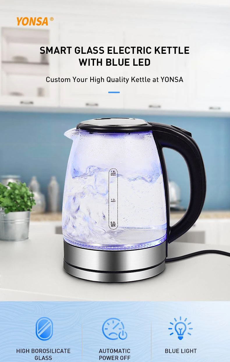 1.7L High Borosilicate Electric Glass Tea Kettle - China Glass Kettle and  Electronic Kettle price