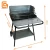 Import Foldable Garden Used Barbecue Grill Rectangular Outdoor BBQ Grill With Windshield from China