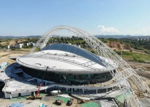 Steel Truss Space Frame Structure with Steel Space Grid Drawing Design in China