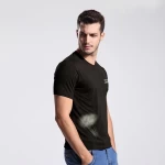 Custom Logo Solid Short Sleeve Crew Neck T-Shirt Multipack Soft Bamboo T-Shirt for Men