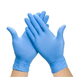 Blue Disposable Nitrile Latex/Powder Free Gloves