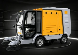 LF-S2000 Electric Road Sweeper Pure Suction Vacuum Floor Cleaning machine Floor Sweeper Street Sweeper