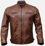 Premium Genuine Leather Jacket for Men | Stylish Biker Winter Jacket