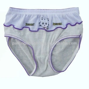 100% polyester cheap lovely children panties for girls