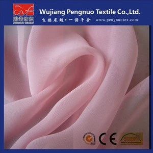 100% Polyester Woven Wool Chiffon viscose georgette fabric