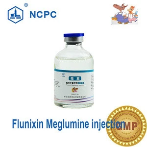 100ml veterinaary medicine treat pain and fever for pig camel horse 5% Flunixin Meglumine injection