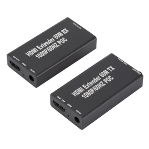 1080P TX/RX with Over Signal cable 60M 196FT HDMI extender by cat6 3D capable HDMI Extender