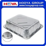 10pcs Square Disposable Aluminum Foil Pans Food Storage Containers Bakeware Pans with Lids