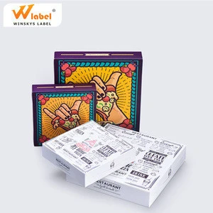 12 14 inch reusable square cone design pizza slice carton box custom logo pizza packing box price