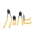 Import 12 pack yellow double heavy duty garage metal coat hooks for kitchen towel from China