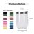 Import 12oz Sublimation Blanks 304 Double Wall Stainless Steel Wine Tumbler from China