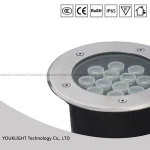 12W wall washer light waterproof IP65 Amber color outdoor income lamp led underground light