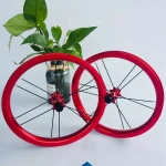 14 inch Black Double Wall TG-W021 Alloy High Polished Anodized Kids Balance Bicycle Wheel