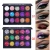 Import 15 Color Glitter Eye Shadow Palette Pigment Professional Eye Makeup Palette Long-lasting Make Up Eye shadow Palette from China