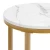 Import 16in Modern Living Room Round Side Table Accent Coffee Table Nightstand w/Metal Frame,Carrara White Round Marble Side Table from China