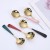 Import 18/10 stainless steel gold titanium and painting color coffee dessert soup spoon from China