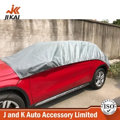 190t 4.05*2.3m Waterproof Sun Protection Universal Half Top Car Cover