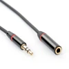 1M gold plated hifi car audio cable 3.5mm male to female audio cable