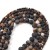 Import 1strand/lot 4 6 8 10 12mm Matte Coffee Strips Agates Beads Stone Round Loose Bead For Bracelet Jewelry Making Supplies Wholesale from China