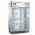 2 doors stainless steel commercial freezer double sided kitchen fridge restaurant work counter chiller side by side refrigerator