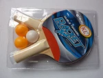 2 racket+3 balls Professional carbon fiber table tennis rackets with double face pimples-in table tennis rubber ping pong racket