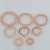 Import 200pcs cross border foreign trade supply red copper oil seal/seal plain Washer  red copper gasket combination set from China