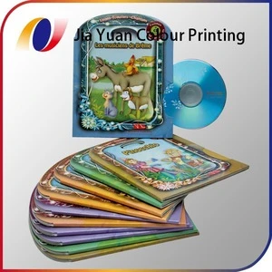 2014 newest cheap AMP high quality colorful CD book printing service for kids