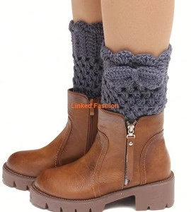 2015 New Womens Green Wool Knee Thigh High Knit Boot Socks Lot Leg Warmers