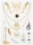 Import 2015 Temporary Metallic Tattoo Gold Silver Flash Tattoos Inspired Body Makeup Sticker Nude Body Art from China
