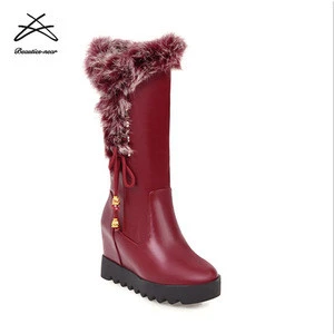 2018 High Quality latest design shoes women winter knee riding boots