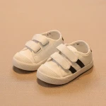 2018 hot selling new soft canvas shoes solid color leisure baby shoes