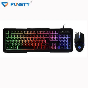 2018 Wholesale Wired Computer Led Backlight Kit Mechanical Gaming Keyboard And Mouse Combo For Gamer