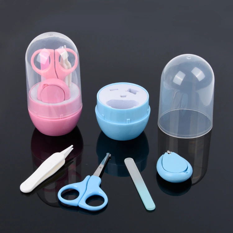 2020 Amazon Best Seller 4pcs Baby Nail Clipper Cutter File Care Set Grooming Manicure Kit