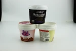 2020 custom logo disposable plastic yogurt cup ice cream cup