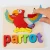 Import 2020 new design,  baby animal wooden puzzles, Wooden learning board puzzle  Cartoon Animal Board Fun Toddler handgrab board from China