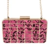 2020 New fashion colorful snakeskin women box clutches lady evening bags purses clutch bag