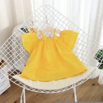 2020 summer new Korean girl strap baby shirt off-shoulder one-shoulder top solid color kids children t-shirt