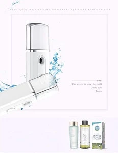 2020 usb rechargeable handy mist water spray face spa equipment facial steamer nano mist facial sprayer