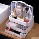 2021 Amazon hot sale Stackable Acrylic Makeup Brush Organizer Holder Cosmetic Storage Box in Drawer For Cosmetic Organizer