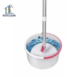 2021 hand free  microfiber Flat 360 rotate head single spin Mop Bucket with clean and dry Function in floor cleaning