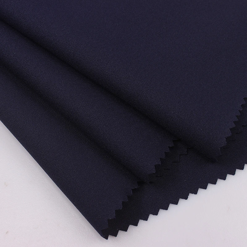 2021 hot sale 260T polyester high elastane fabric twill weft elastic environment-friendly fabric RPET