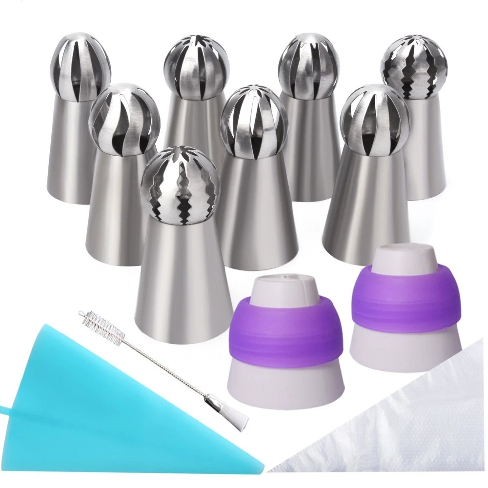2021 hot sale  Cake decorating tool  Stainless steel 201 russian piping tips set