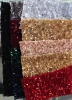 2021 new arrivals dubai  african party fabric sequin embroidery velvet fabric