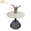2021 newest modern simple style outdoor indoor Gray Concrete round coffee tables