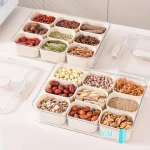 2024 Aolixin High quality Kitchen Airtight food organizer bins plastic serving tray with cover & handle