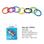 2024 new Car Seat Toy and Baby Stroller Accessories Toy Ring Baby Rattle - link infant Colorful Plastic Play Ring