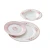 Import 20pcs  ceramic dinner set porcelain round plate with vegetables design cheaper price from China