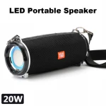 20W Portable Blue tooth Speaker Wireless Super Bass 3D Stereo Music Center Column LED BoomBox Loudspeaker FM/AUX/TF