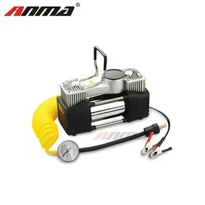 220W Heavy Duty Double Cylinder Car 12V Air Conditioning Compressor Electric Pump Tire Inflatable